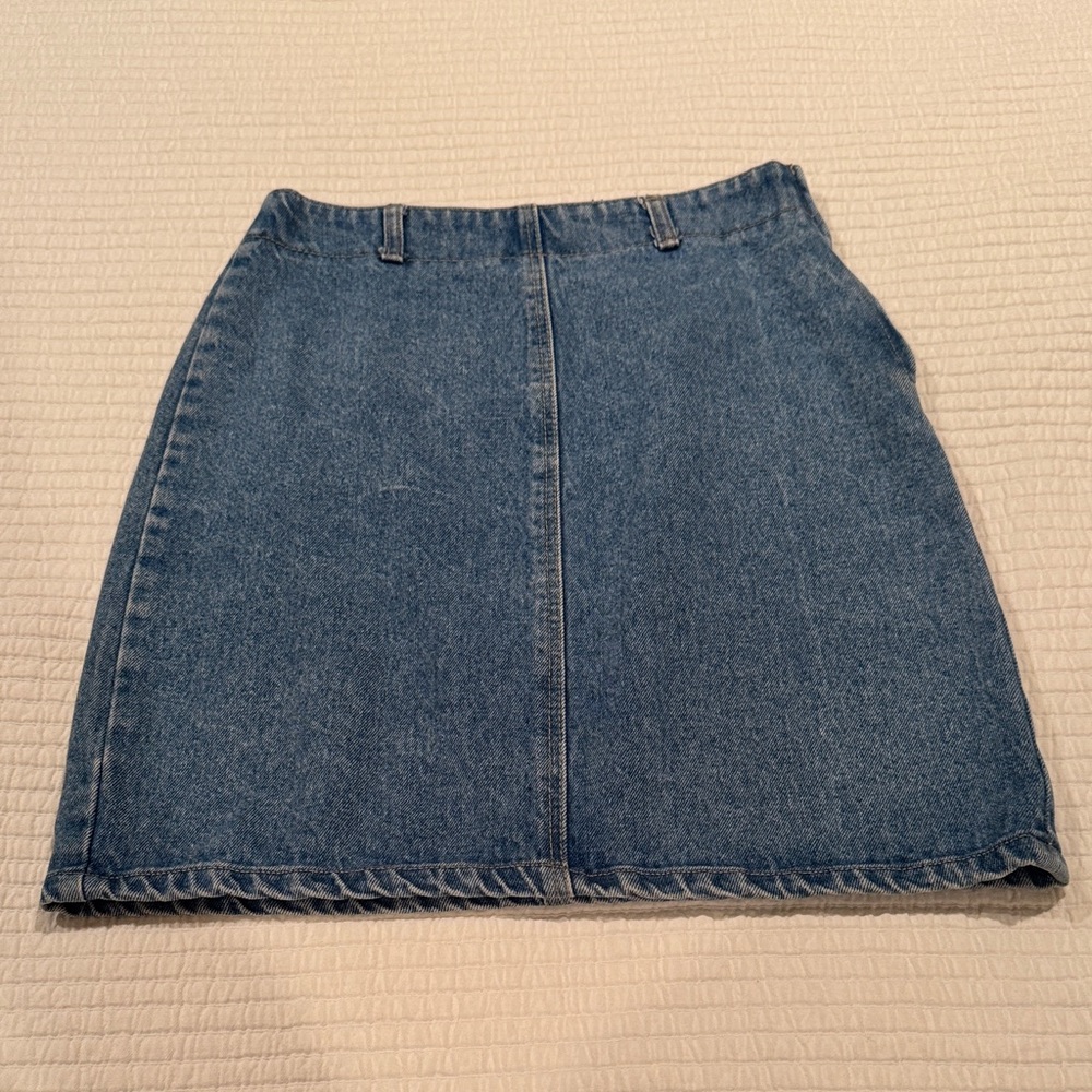 Vintage BONGO Classic Blue Denim Mini Skirt